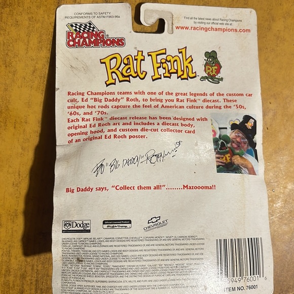 Rat Fink Die Cast Racing Champions car - Picture 3 of 3